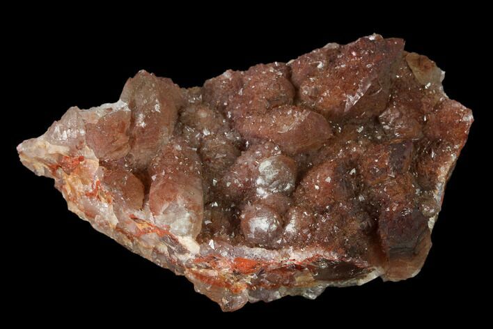 Natural, Red Quartz Crystal Cluster - Morocco #137458